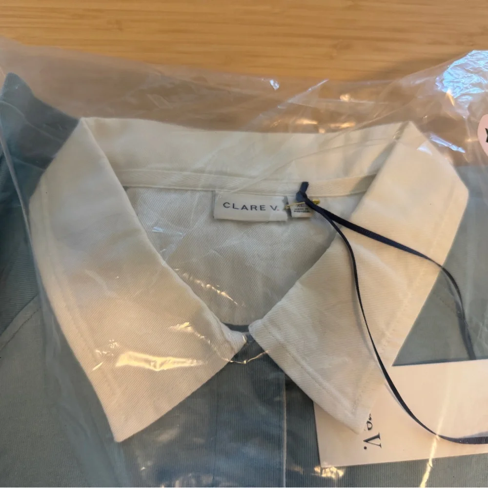 Clare V Le Rugby Shirt in Blue NWT - Size XL - Picture 4 of 5
